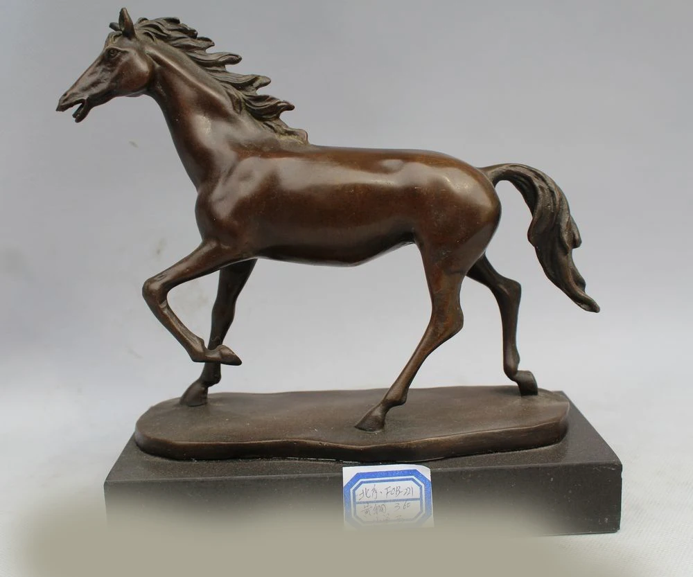 

DS Art Sculpture China Bronze Copper Marble Horse Craft Decoration Statue Figurine