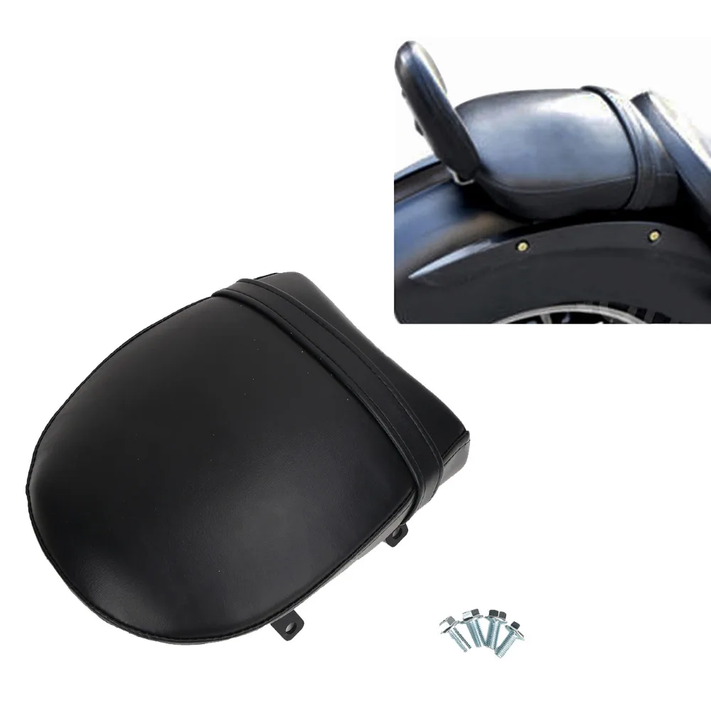 Victory Motorcycle Passenger Backrest & Pillion Set - Black Leather For Vegas/Kingpin/High-Ball