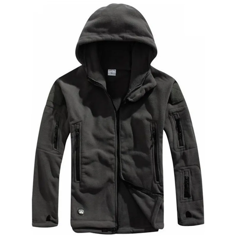  Winter Tactical Jacket Military Uniform Soft Shell Fleece Hoody Jacket Men Thermal Clothing Casual 
