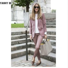 NEW Cameo Brown womens business suits 2 piece women formal pant suits for weddings female office pant suits (Jacket+Pant) NEW Cameo Brown womens business suits 2 piece women formal pant suits for weddings female office pant suits (Jacket+Pant)