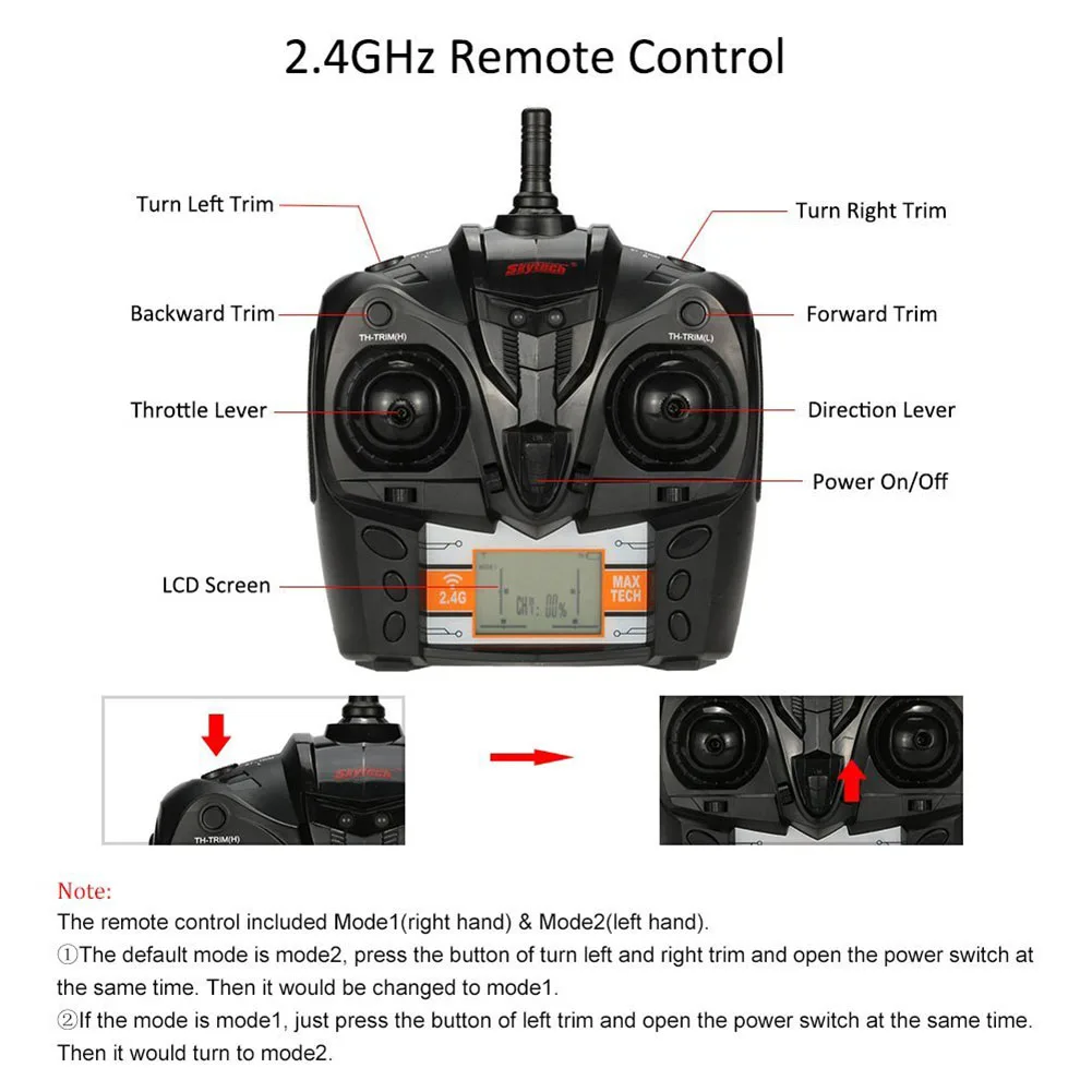 Skytech H100 2.4G High Speed RC Boat Remote Controlled 180 Degree Flip 26-28KM/H Electric Submarine Racing Toy Ships
