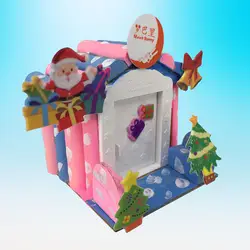 Модель здания DIY кабина Детская ручной сборки Творческий головоломка игрушка Рождественский подарок лесистой игрушечные лошадки для детей