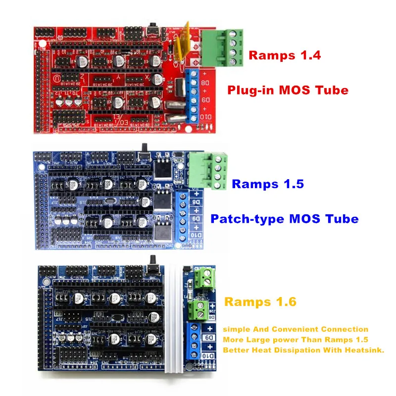 Ramps 1,4 комплект с Mega 2560 r3+ Ramps 1,4/1,6 плата контроллера+ Heatbed MK2B+ lcd 2004 lcd контроллер+ A4988/DRV8825 для ЧПУ