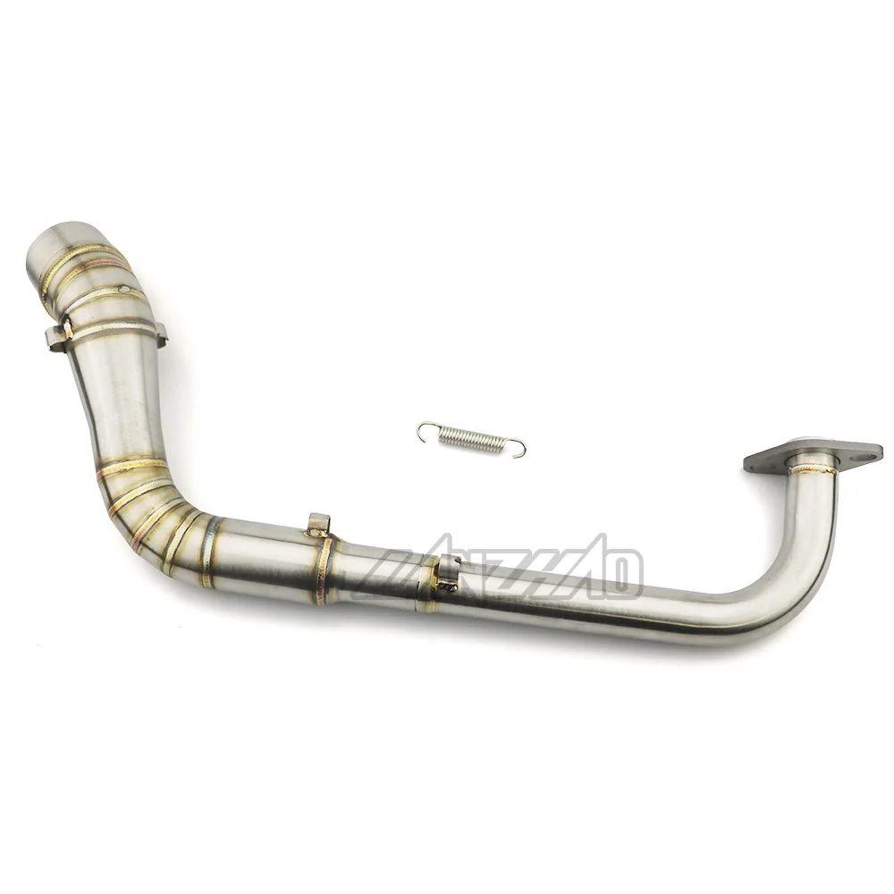 Delantero de la motocicleta de la curva de tubo de Escape de deslizamiento en el tubo de acero inoxidable de conexión para Yamaha NMAX155 2015, 2016, 2017, 2018