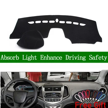 

For Chevrolet Aveo sonic 2014 2015-2017 Dashboard Cover Sun Shade Non-slip Dash Mat Pad Carpet Car Stickers Interior Accessories