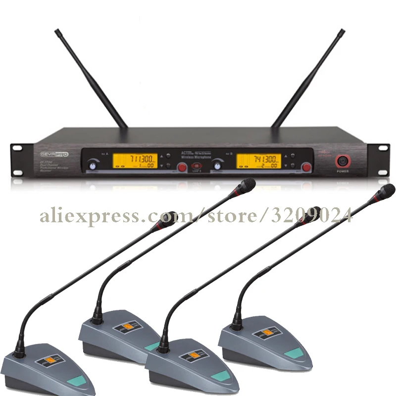 

Infrared Frequency Wireless Microphone Noise Prevention Stage Karaoke Stage Engineering Conference With 4 Microphones 1 Receiver
