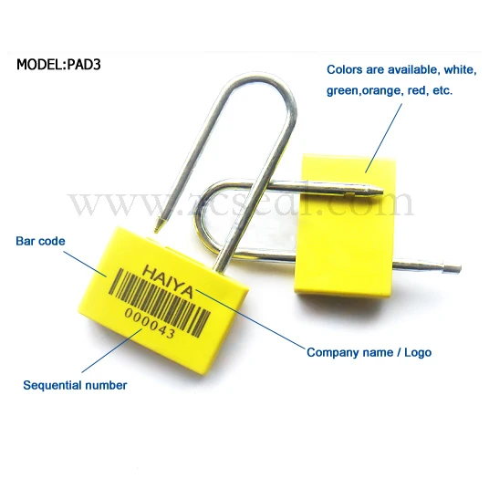 

High quality padlock disposable Lock Meter Seal zhengcheng seal