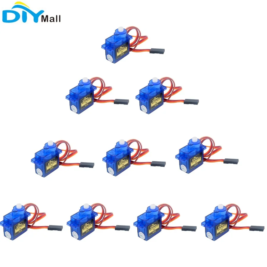 10 шт./лот Feetech FS90R 360 градусов сервопривод непрерывного вращения колеса DIYmall 180 градусов сервопривод для Arduino умный автомобиль робот RC Дрон - Комплект: DIYmall 180 Servo