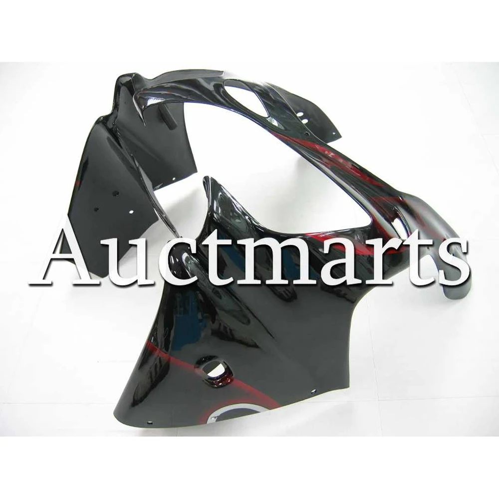 Черный Красный Пламя Aftermarket Кузов комплект ZX9R 2000 2001 мотоциклов обтекателя Для