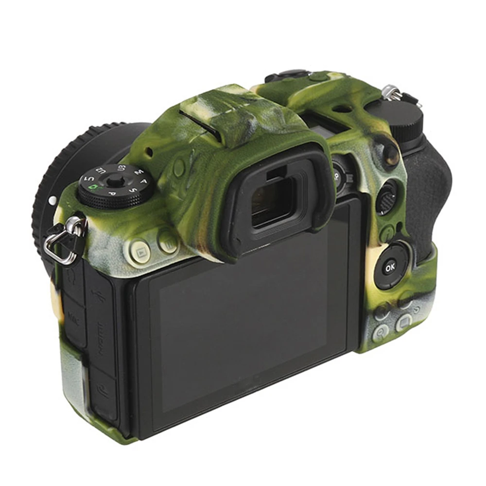 Силиконовый резиновый чехол для цифровых зеркальных фотокамер Nikon Z7 Z6 Камера корпус защитный мягкий чехол для задней крышки моющиеся Нескользящие Полный Защитная кожа оболочки
