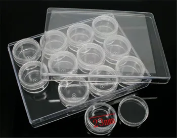 

DoreenBeads 1 Set (12PCs) Clear Beads Display Storage Box 30mmx17mm (B06223), yiwu