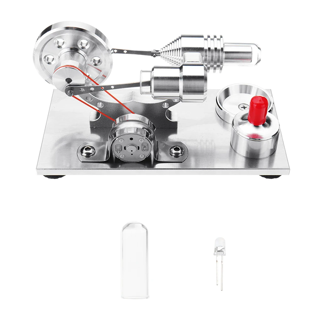 Stirling Engine Model Hot Steam Power Mechanical Work Science Education Toy School Supplies