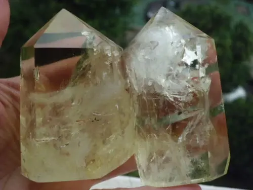 

ddh001588 2 NATURAL CITRINE QUARTZ CRYSTAL POINT HEALING China