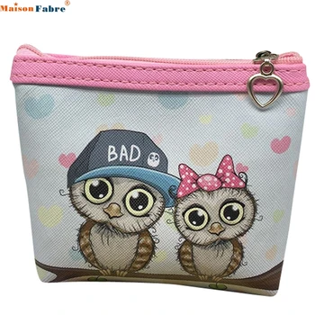 

Maison Fabre Jasmine Womens Owl Wallet Card Holder Coin Purse Clutch Handbag Dec30 drop shipping