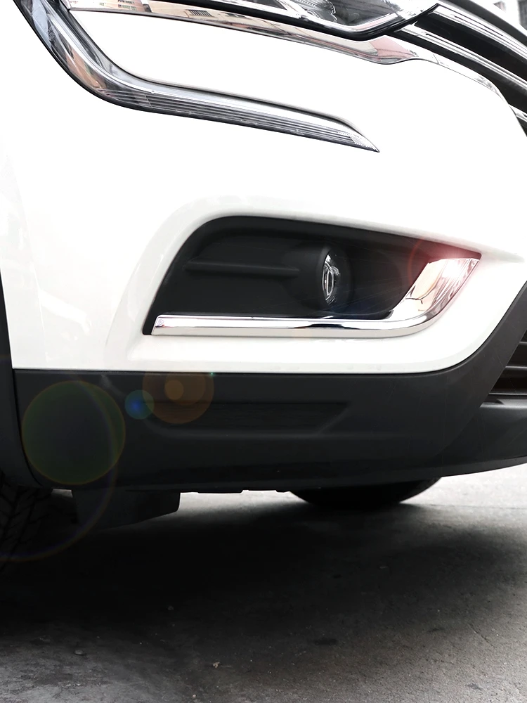 

For Renault Koleos 2017-2018 2019 Stainless steel Front fog light decoration sticker Car Styling