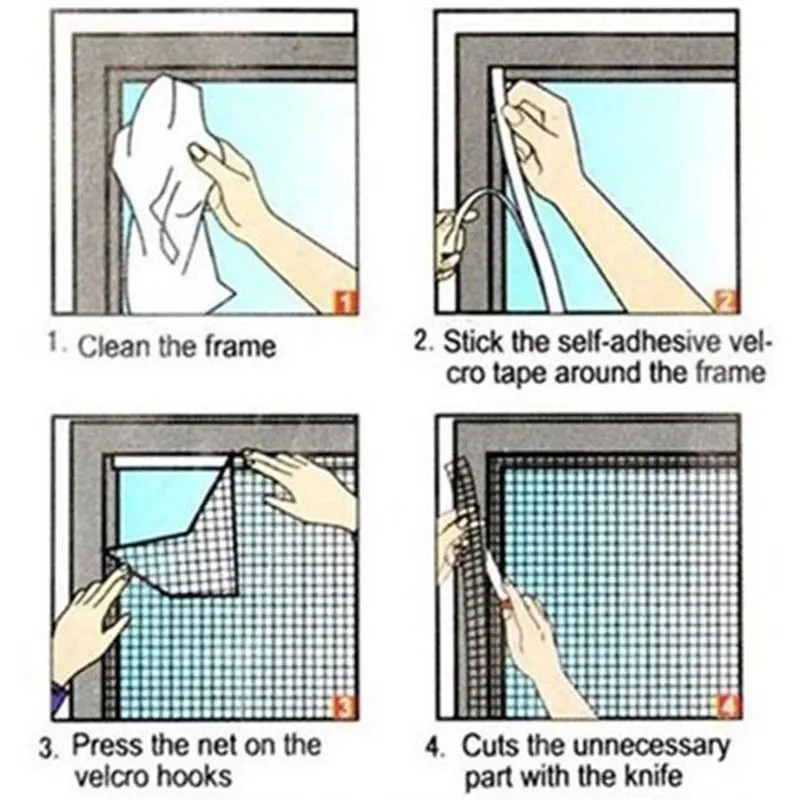 Окно насекомых сетка на окно экран занавес от насекомых DIY сетки от комаров чистая ошибка