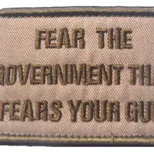 Пользовательские боятся, что вы боитесь, что ваш пистолет ткань патчи крюк США Военный Боевая тактическая нашивки на одежду USAF USMC