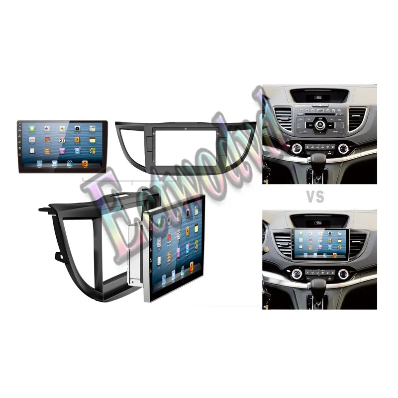 Специальное радио для автомобилей фасции для Honda CRV 2012 2013-10,1 дюймов Универсальный головное устройство автомобиля переоборудование стерео рамка приборная панель