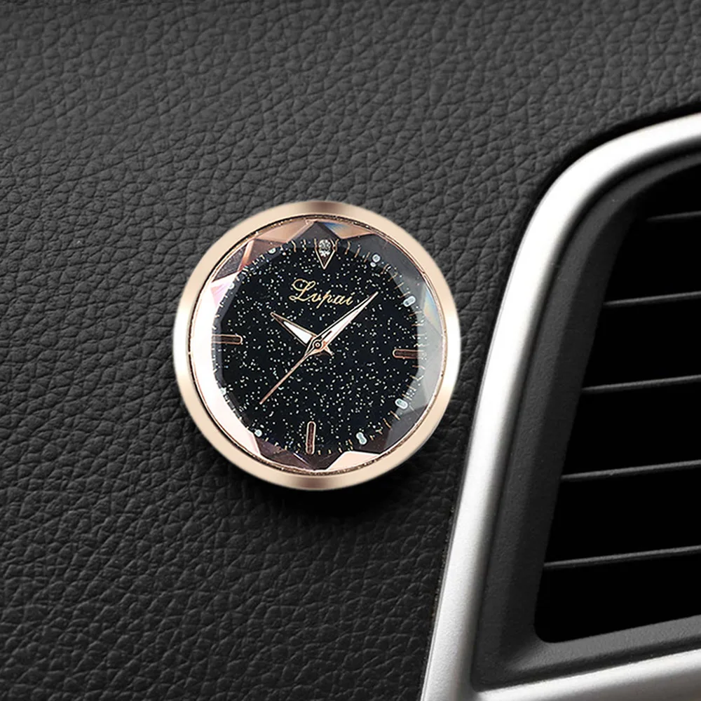 

Car Electronic Decoration Meter Clock with Sticker Dashboard Ornament Watch Interior In Car Accessories New Fashion Style