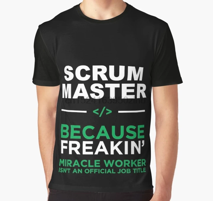 

All Over Print 3D Tshirt Men Funny T Shirt Scrum master Graphic T-Shirt
