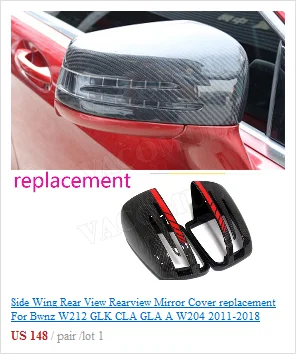 C Class Carbon Fiber Front Bumper Lip Spoiler for Mecedes Benz W204 C63 AMG 2012- FRP Head Chin Shovel Guard Car Styling