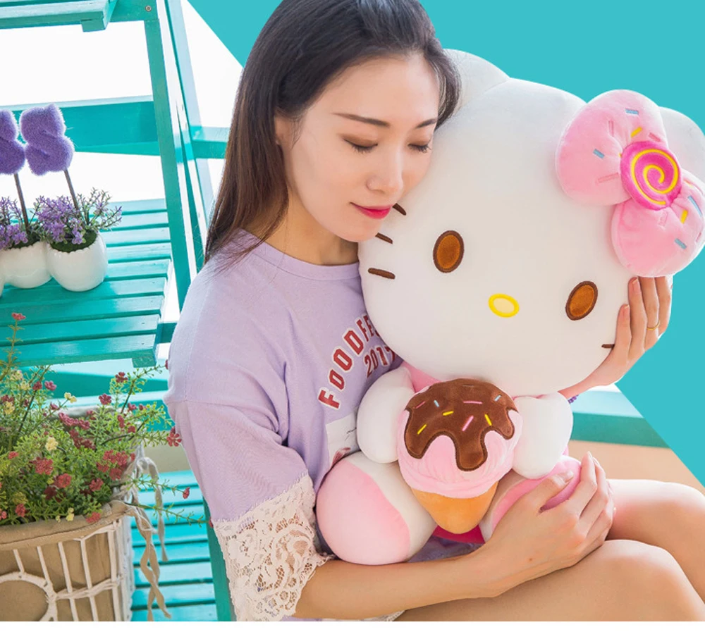 Hello Kitty Ice Cream Cat Stuffed Plush Toy