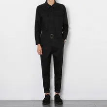 Мужской комбинезон, мужской комбинезон с длинным рукавом, штаны, рабочие повседневные Комбинезоны, модные брюки в стиле хип-хоп