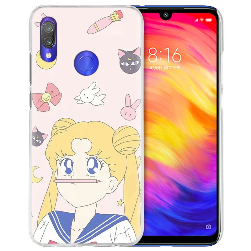 Чехол для телефона Sailor Moon Аниме Girl для Xiao mi Red mi Go Note 7 6 6A Pro S2 5 5A 4X mi A1 A2 9 mi x 3 5G 8 lite Play