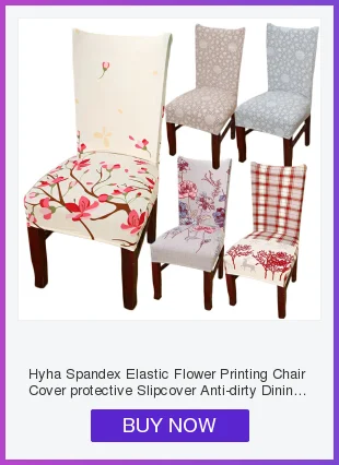 Hyha Floral Letter Dining Chair Cover Spandex Elastic Anti-dirty Slipcovers Protector Stretch Removable Hotel Kitchen Seat Case