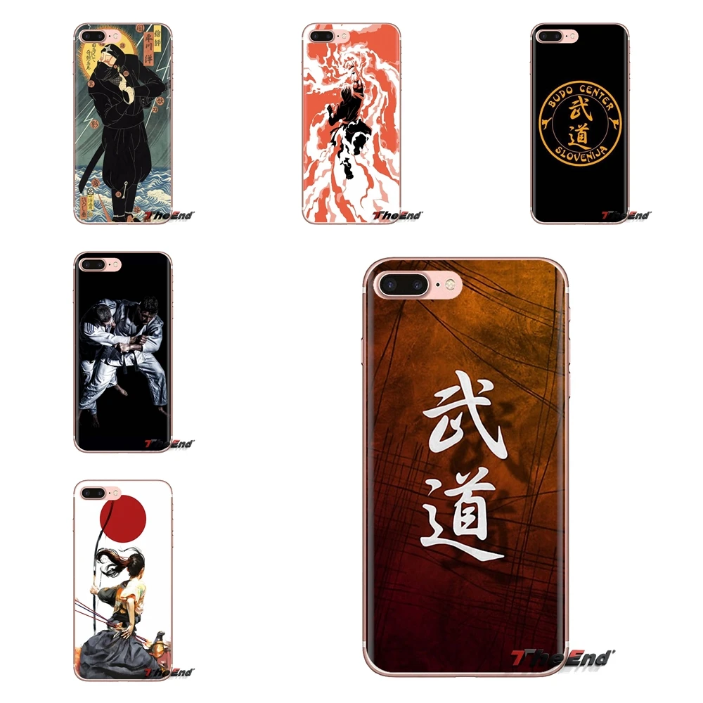 For Sony Xperia Z Z1 Z2 Z3 Z5 compact M2 M4 M5 C4 E3 T3 XA Huawei Mate 7 8 Y3II TPU Transparent Shell Covers Janpan Judo Samurai |