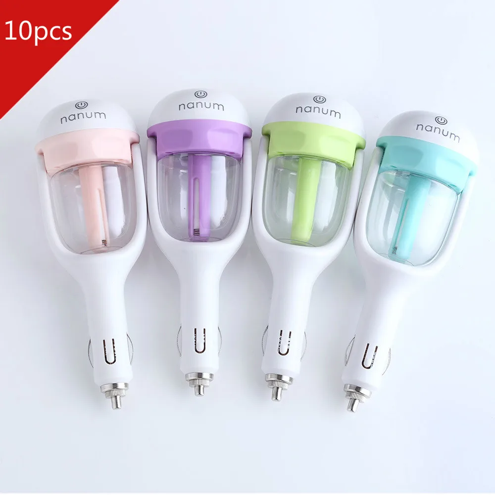 

10 Pcs/lot 12V Car Air Fresheners Charger Humidifier Fresh Refreshing Fragrance Lasting Addition To Static Metal Head