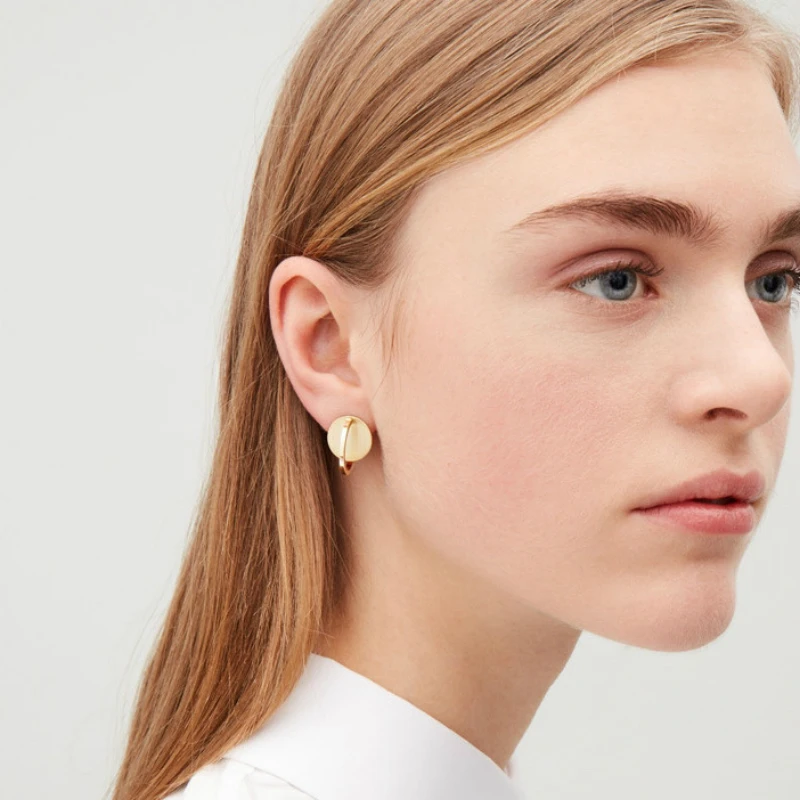

New Earrings Fashion Brincos Personality Simple Female Joker Round Earrings Hot Sale Accessories Wholesale Oorbellen Bijoux