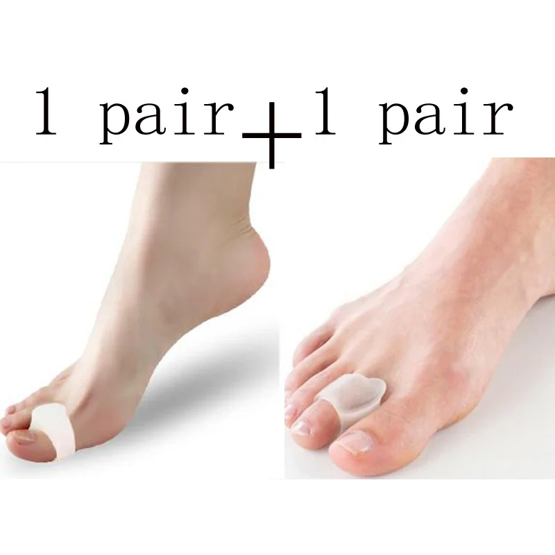

2Pair Gel Silicone Pedicure Tools Toe Separators Orthopedic Finger Protector Plantillas Para Los Pies Hallux Valgus Foot Care