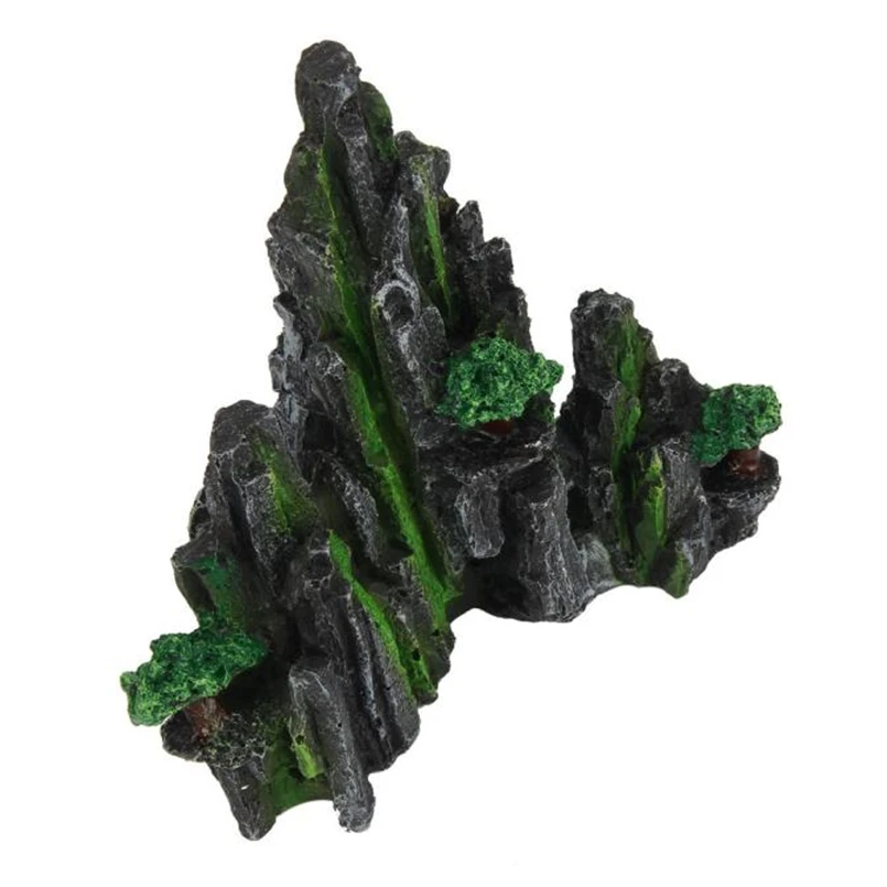 New Cartoon resin castle aquariums castle decoration aquarium mountain hot sale on Decorative Rocks Ornaments #4D27 (3)
