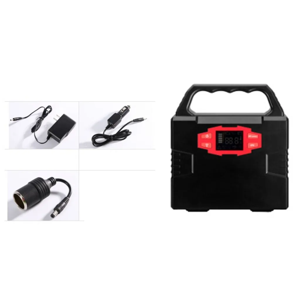 

Home Use High Power Portable Power Station Solar Generator 40800mA Car Auto Emergency Power Bank with Display & Handle