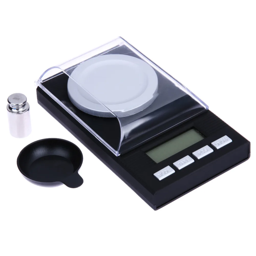 

20-50g/0.001g Jewelry LCD Digital Scale Lab Weight Milligram Scale Medicinal Herbs Use Portable Mini Electronic Scales Precisely