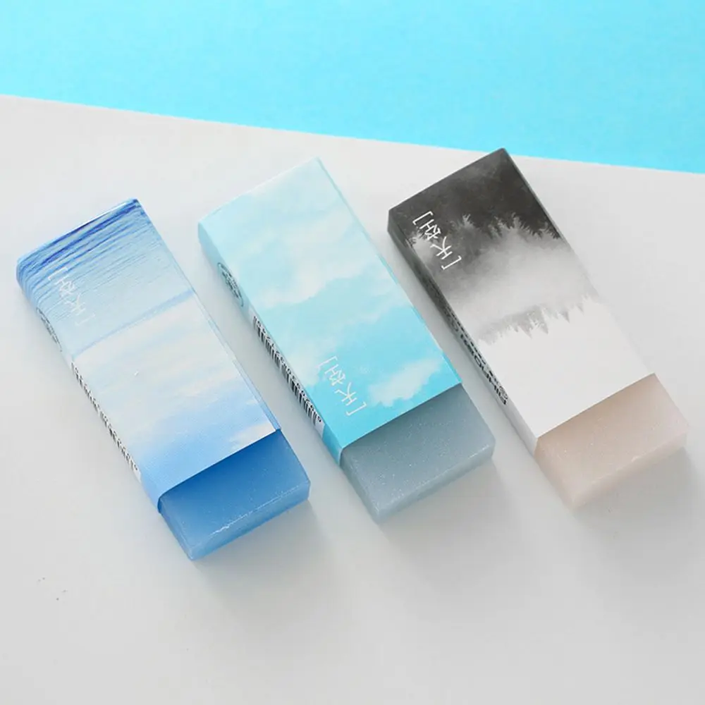 

1 PC Rubber Eraser Cute Sky style translucent Rubber Erasers School Office Supply Pupil Prize Stationery Gift Cute Eraser