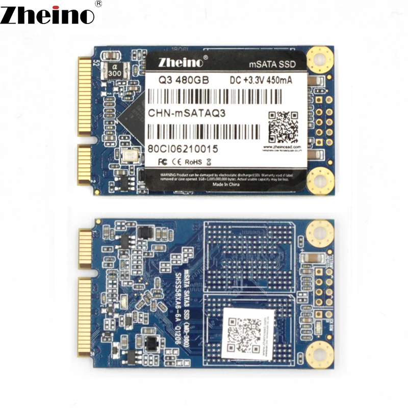 Zheino mSATA SSD 30 Гб 60 ГБ 120 240 480 6 ГБ/сек. SATA3 Q1 Q3 Внутренний твердотельный диск тормозные