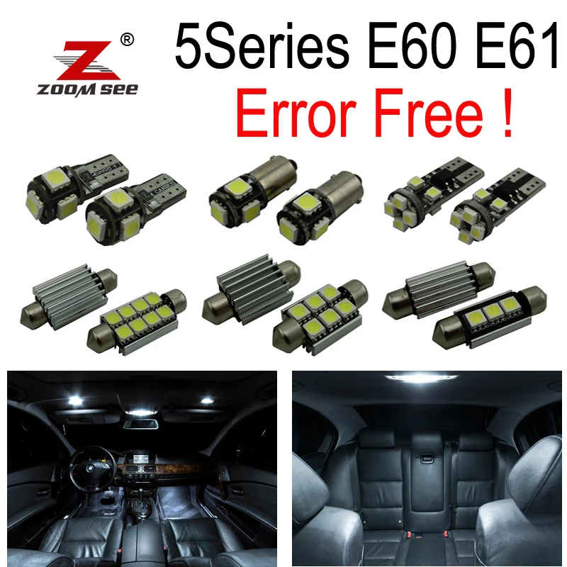 20 Xenon SMD White LED Interior Light Package Kit For BMW 5-Series E60 E61 04-10