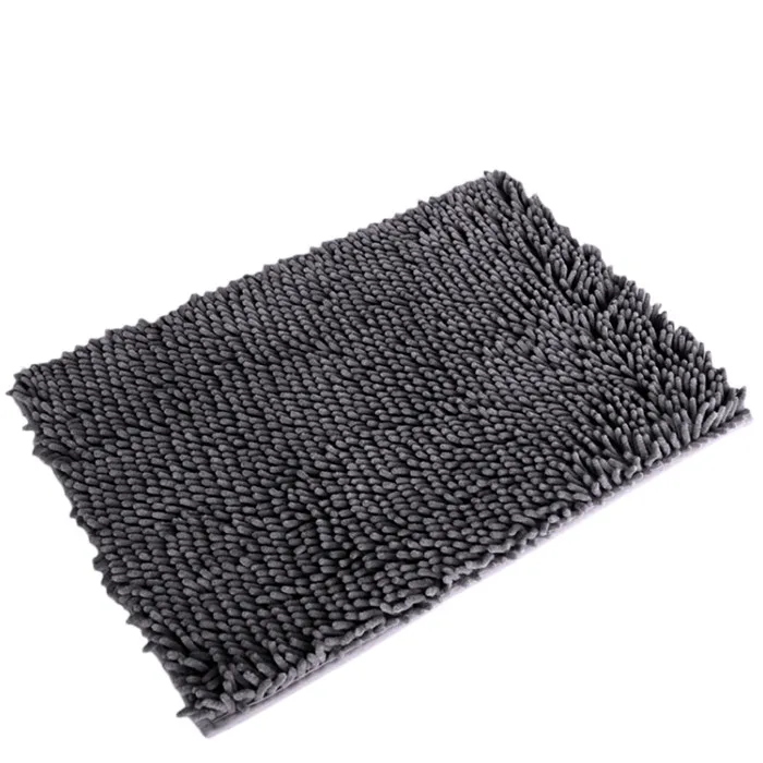 Квалифицированный мягкий ворсистый нескользящий абсорбирующий коврик для ванной комнаты, коврик для душа, ковер, dec31 - Цвет: Gray