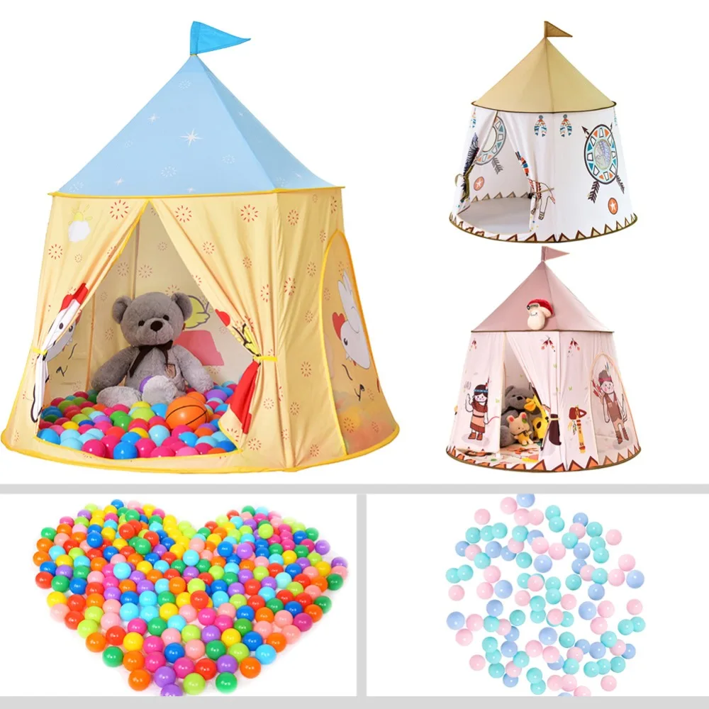 

Cartoon Horse Kids Hang Flag Teepee Tent Baby Playing House Princess Castle Children Tent Play Tent Birthday Christmas Gift