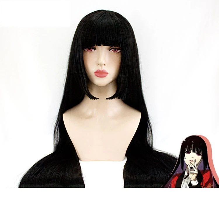 Kakegurui Compulsive Gambler Runa Yomozuki Kakegurui Cosplay Costume Runa Yomozuki Coat Jabami Yumeko Cosplay Costume and wig