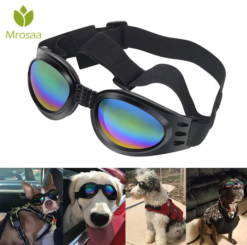 Mrosaa Cool Pet Dog Black Frame Sunglasses Windproof Pet Eye Wear Cats Goggles Sun resistant Sun