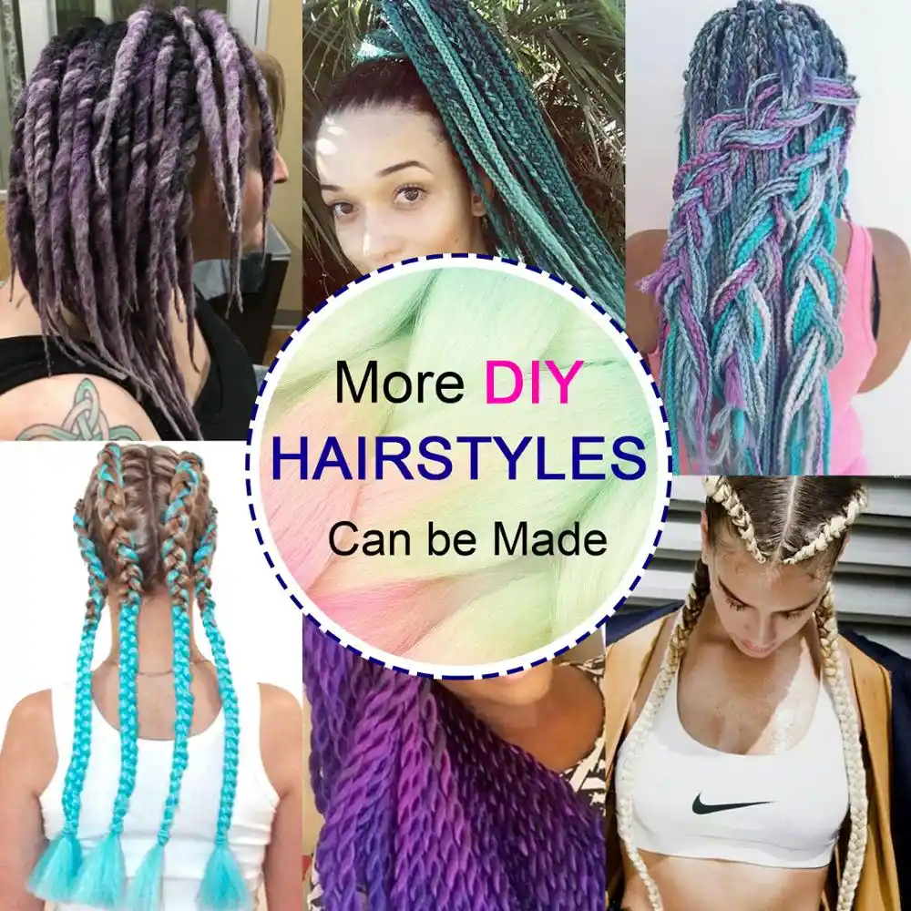 Dindong Ombre Crochet Jumbo Braids 24 Inch Synthetic Braiding Hair