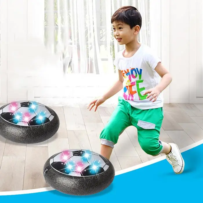 Children Boys LED Electric Football Toys Set Air Levitation Game Indoor Training Ball Birthday Gift Present JT-Drop Ship