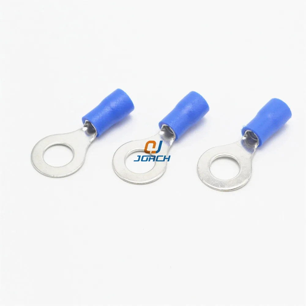 

100 pcs RV2-6 Ring insulated terminal Cable Wire Connector Electrical Crimp Terminals