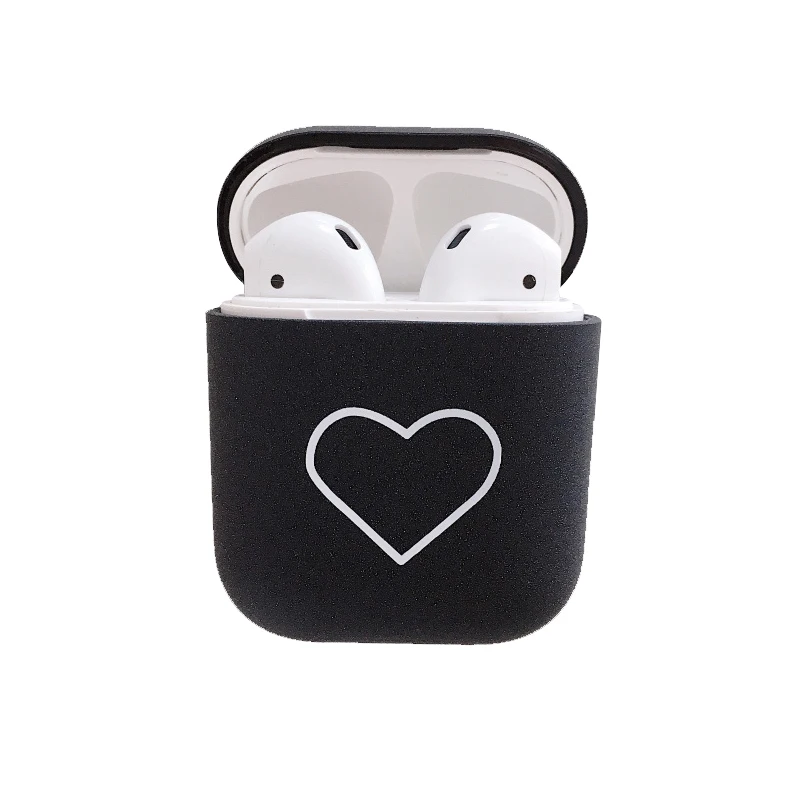 Матовый однотонный защитный чехол для AirPods PC зарядки Airpod Жесткий Чехол наушников