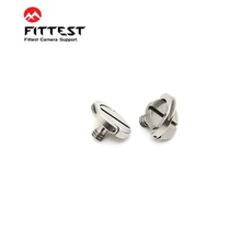 10 шт./лот FITTEST D-Ring 1/"-20 винт для тренога для камеры с шаровой головкой и qr-пластиной винты из нержавеющей стали 8 мм общая длина