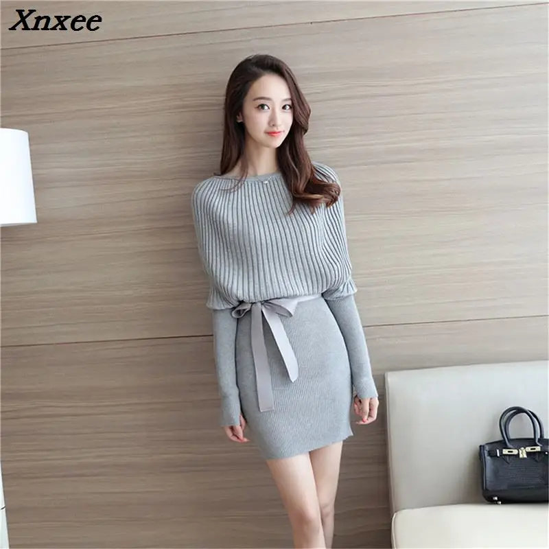 2018 Spring and Autumn New Women Korean ladies loose sweater Stretch Skirt Xnxee 2018 Spring and Autumn New Women Korean ladies loose sweater Stretch Skirt Xnxee