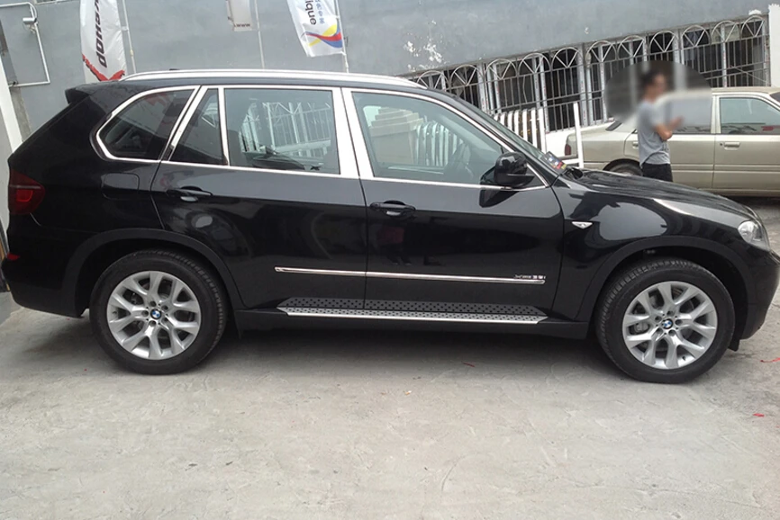 

For BMW X5 E70 2009-2013 In Finestra esterna Davanzale Coperchio Trim + Centra Pilastro Trim Accessaories 10/20 pz